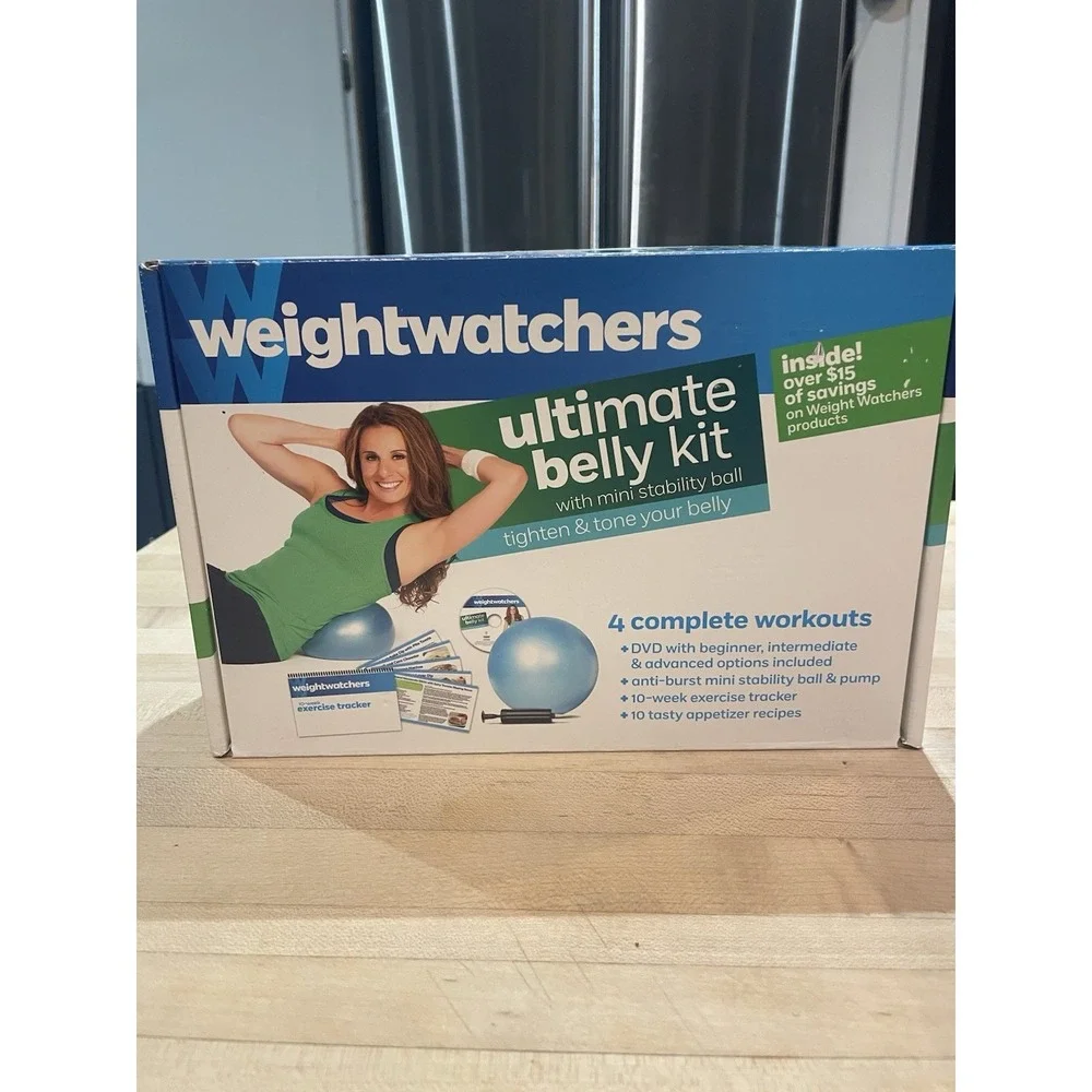 Weight Watchers Ultimate Belly Kit DVD With Mini Stability Ball Exercise
